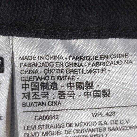 Levi's 511 jeans men's size W36 L30 black colour slim fit soft stretch jeans - Picture 8 of 16